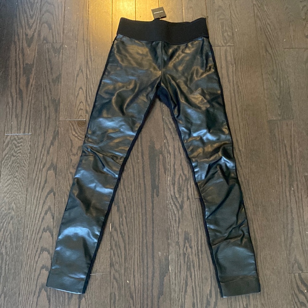BNWT Club Monaco leather leggings size 00